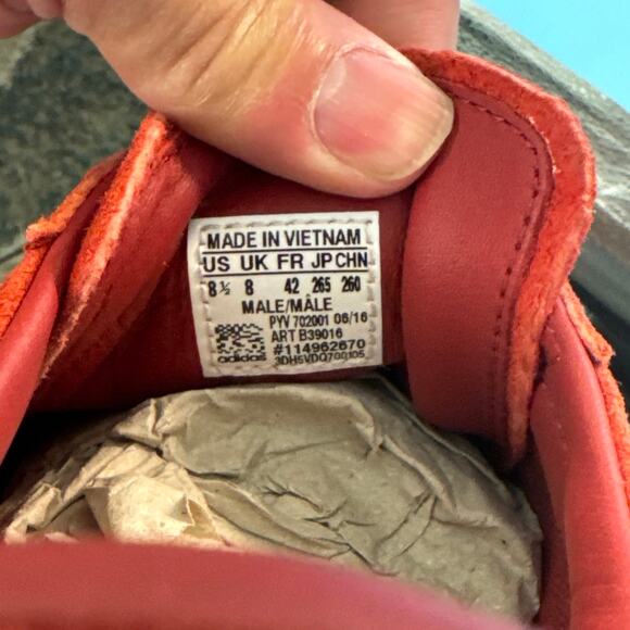 adidas Samoa VNTG 'Mystery Red' m8.5 w10 - Picture 9 of 12